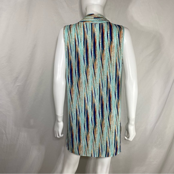 Worthington Sleeveless V-Neck Tunic Length Blouse - Picture 3 of 6